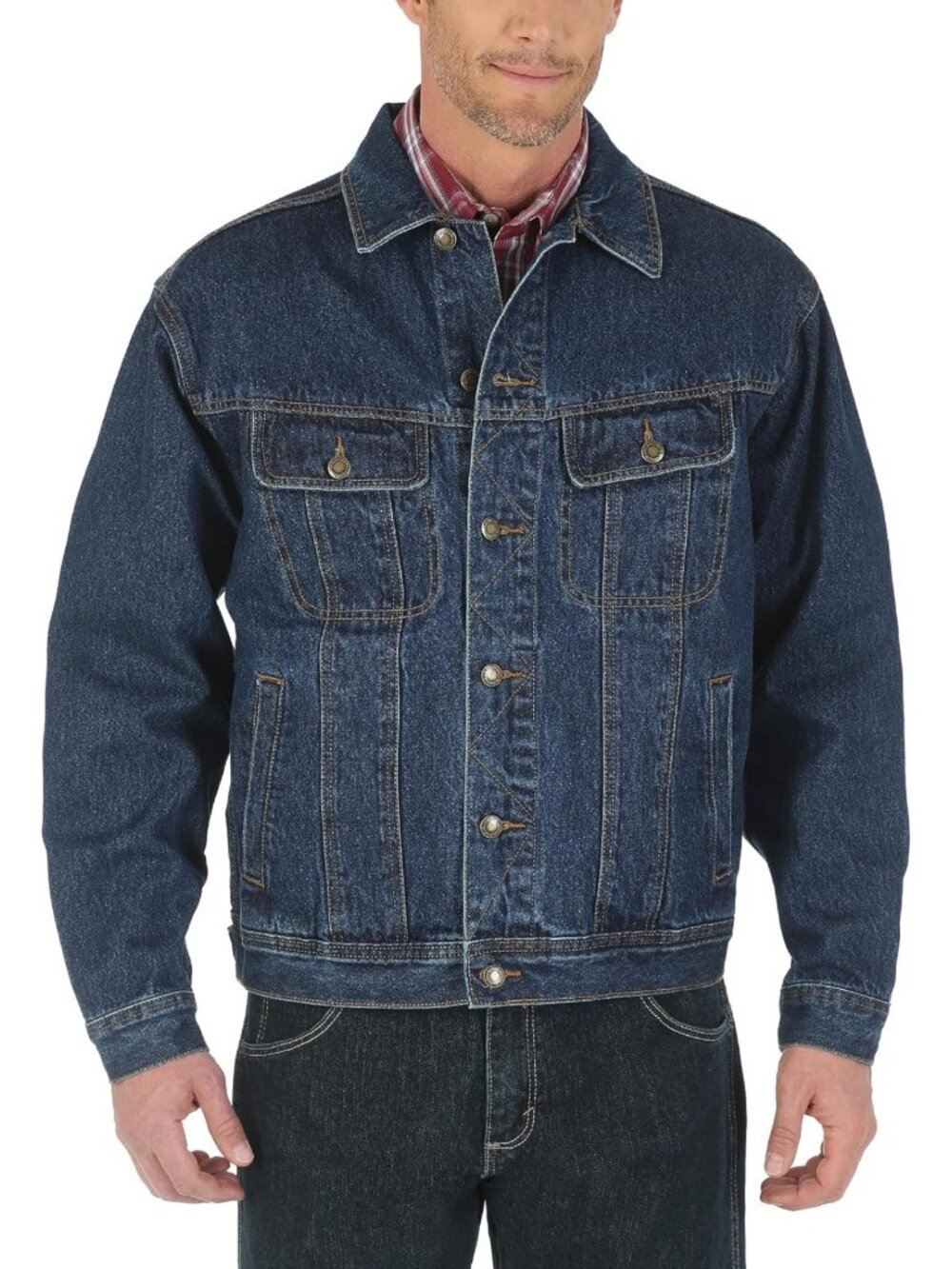 Wrangler mens Unlined denim jackets, Antique Indigo, XX-Large Tall US